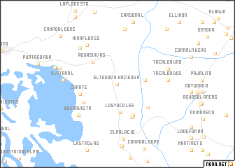 map of Hacienda El Tesoro